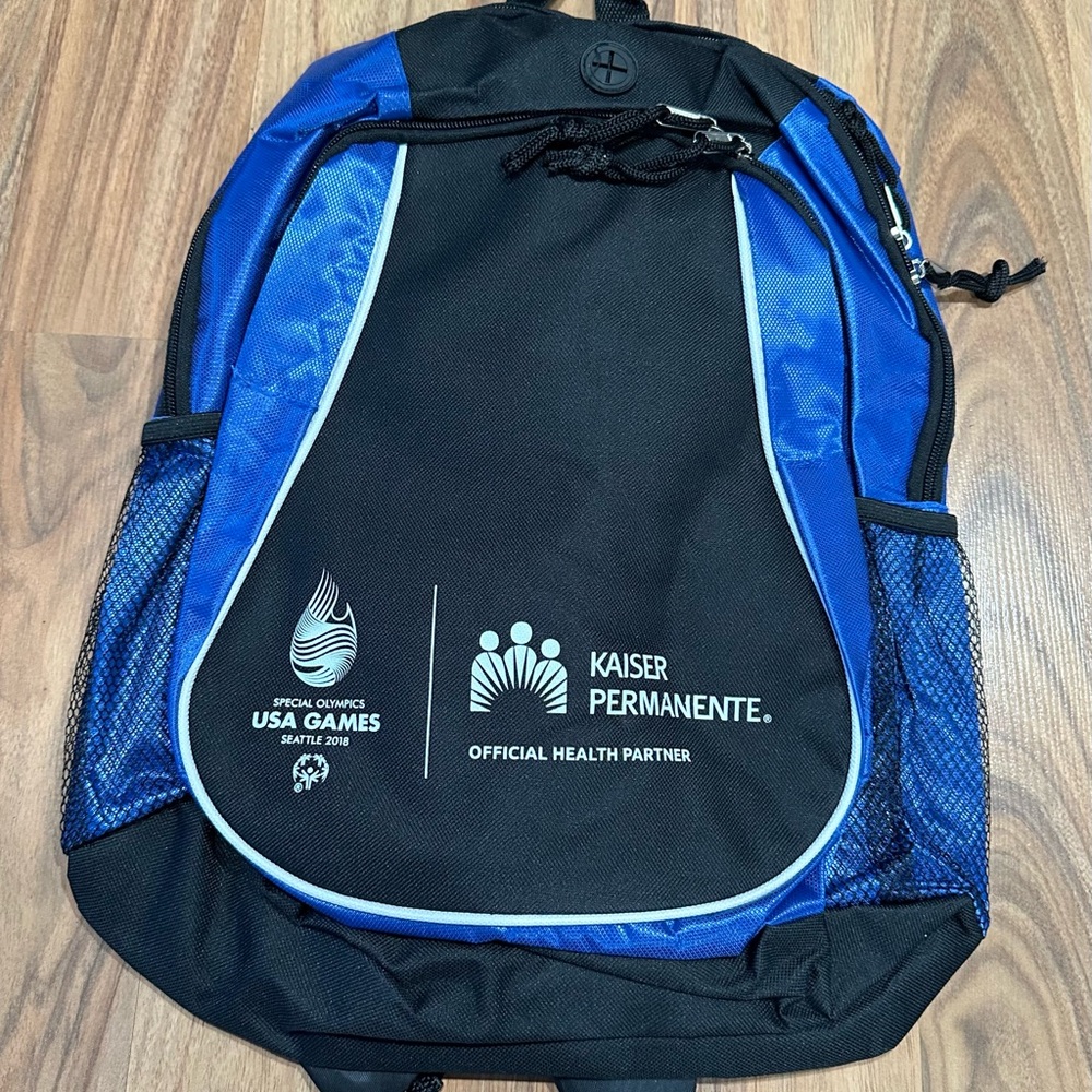 Black and Blue Backpack